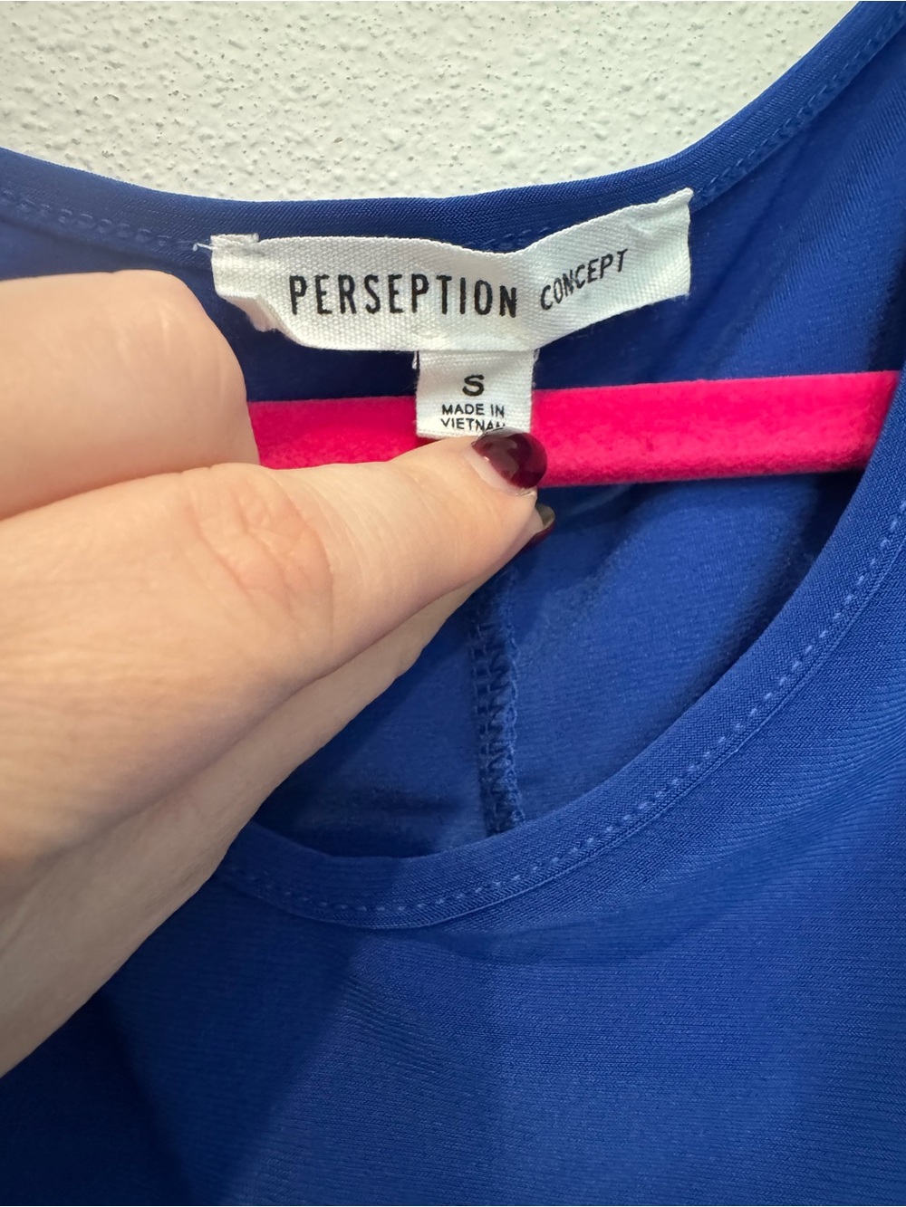 Cobalt Blue Caged Shoulder Top Small - Picture 5 of 6